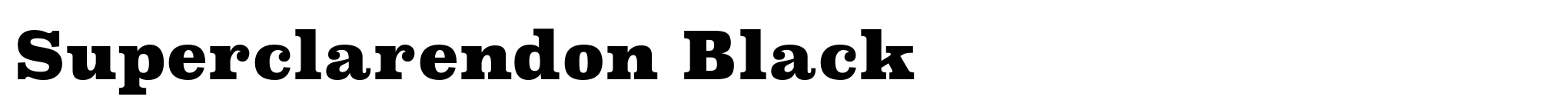 Superclarendon Black image